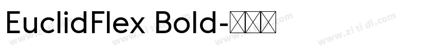 EuclidFlex Bold字体转换